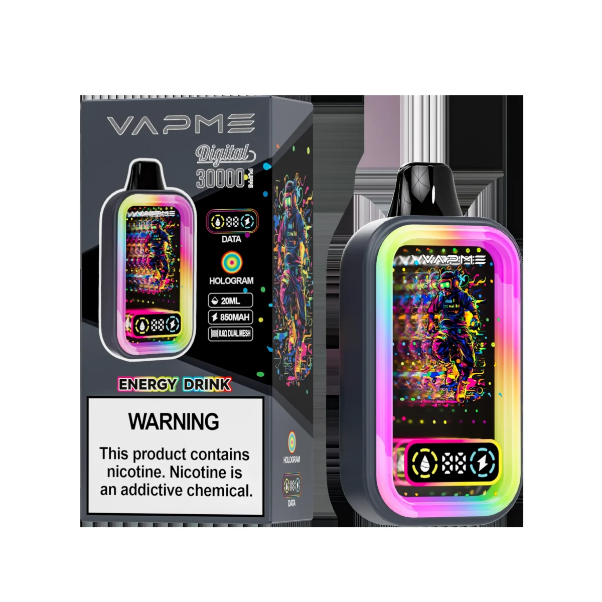Vapme Digital 30000 Puffs MTL Disposable Vape | Huge Puff Count. Smooth MTL Draw - Imagine 9