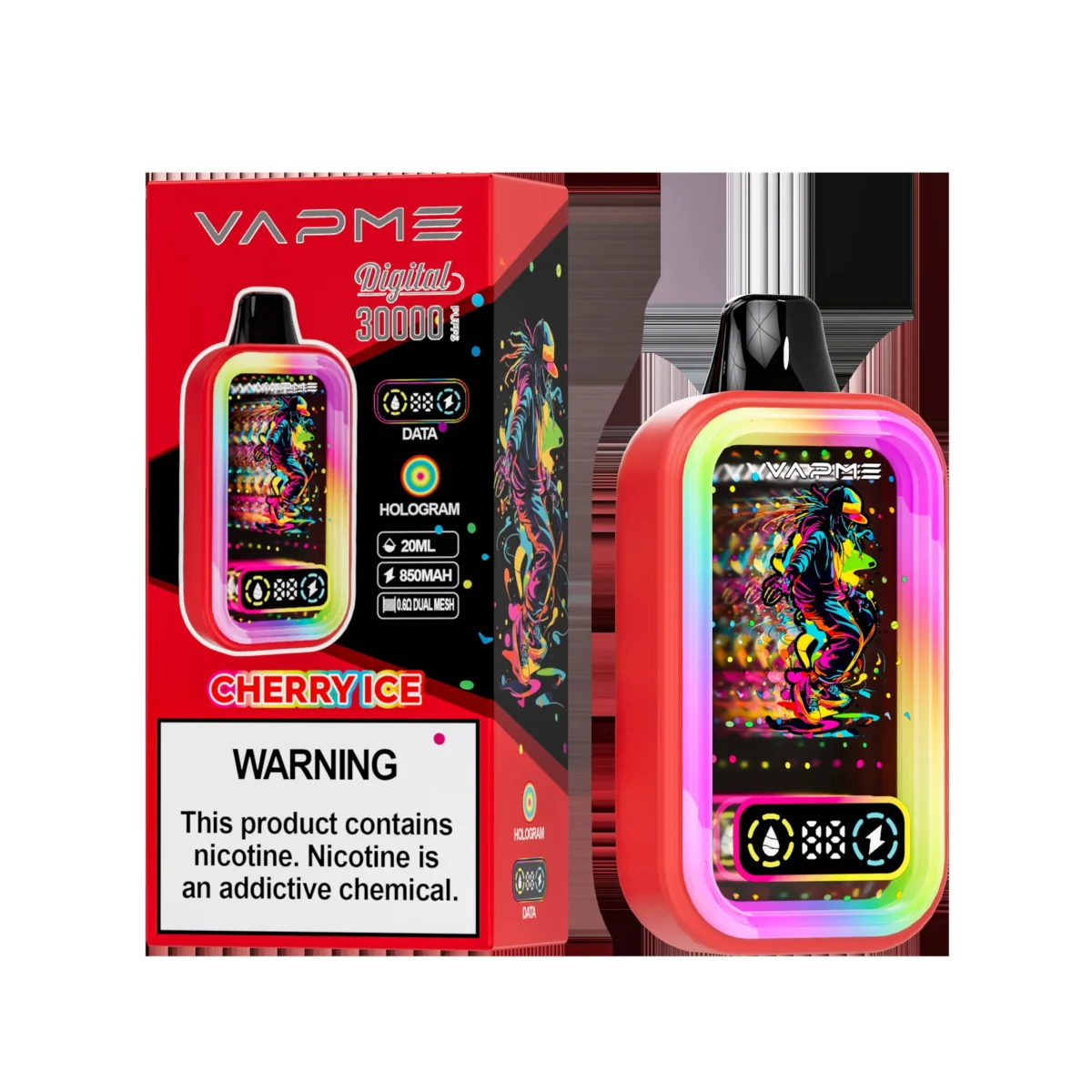 Vapme Digital 30000 Puffs MTL Disposable Vape | Huge Puff Count. Smooth MTL Draw - Imagine 5