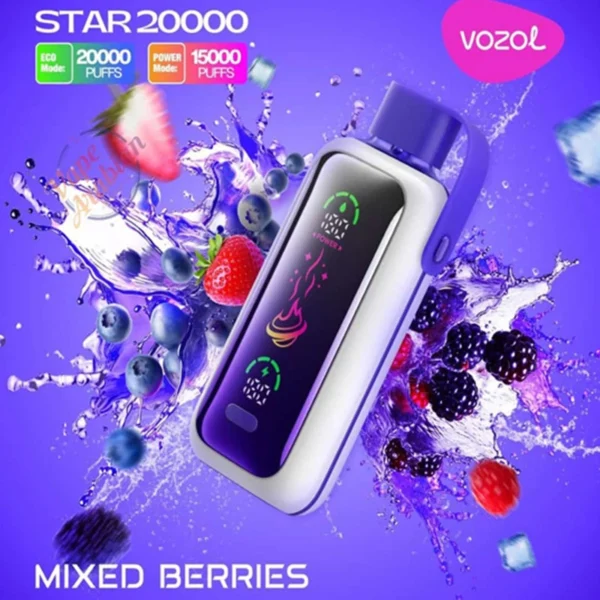 Vozol Star 20k Puffs Disposable Vape with Full Screen | Long-Lasting Flavour, Made Easy - Obraz 11