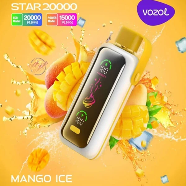 Vozol Star 20k Puffs Disposable Vape with Full Screen | Long-Lasting Flavour, Made Easy - Obraz 10