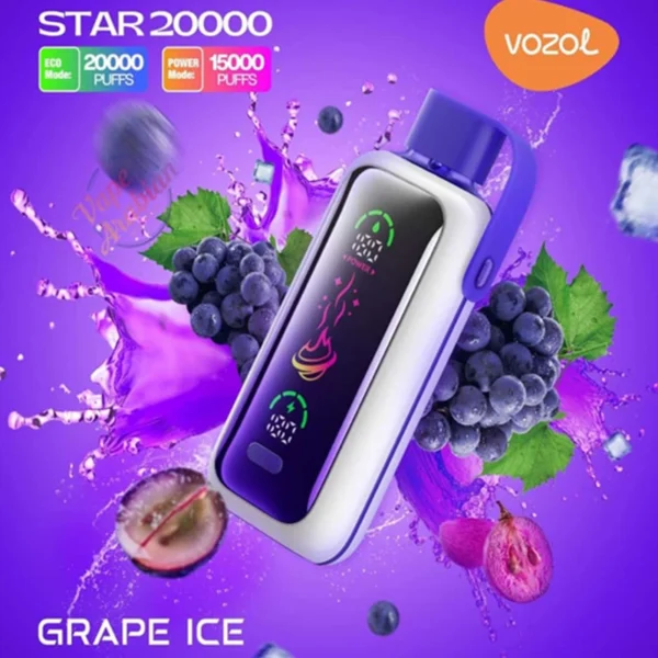 Vozol Star 20k Puffs Disposable Vape with Full Screen | Long-Lasting Flavour, Made Easy - Obraz 6
