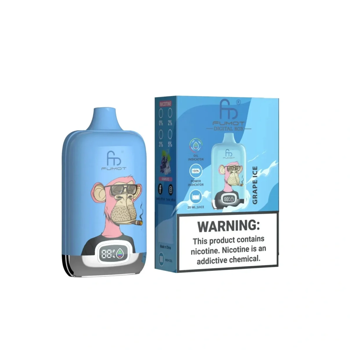 RandM Fumot Digital Box 12000 Puff Vape | Large Puff Counting with Convenient Digital Display - Image 85