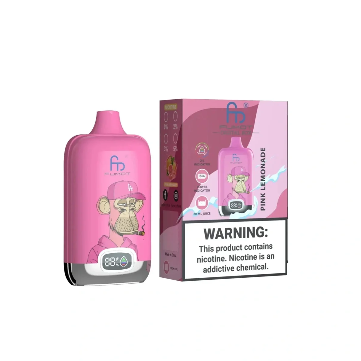 RandM Fumot Digital Box 12000 Puff Vape | Large Puff Counting with Convenient Digital Display - Image 74