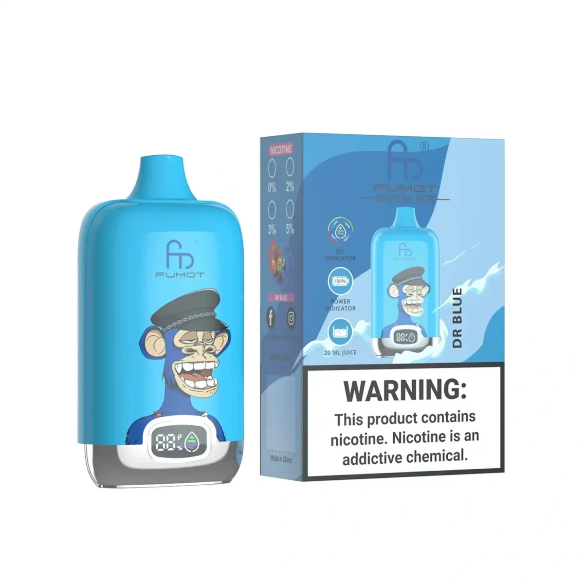 RandM Fumot Digital Box 12000 Puff Vape | Large Puff Counting with Convenient Digital Display - Image 44