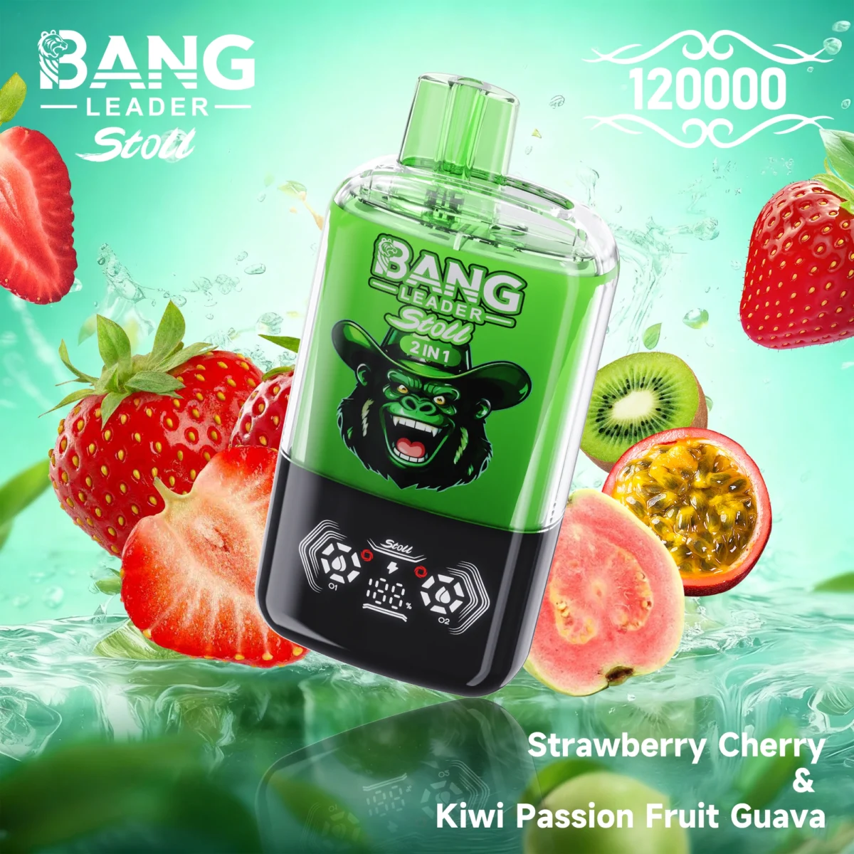 Bang Leader 120k 120000 Puffs 2in1 Flavor Vape | Two Flavours in One, Less Hassle Day-to-Day - Bild 2