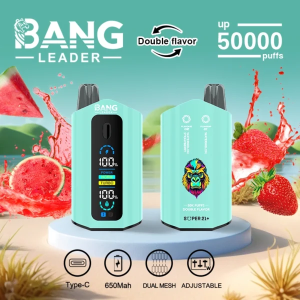 Bang Leader 50k 50000 Puffs Dual Tank Vape | Two Flavours, One Device, Less Hassle - Imagem 12
