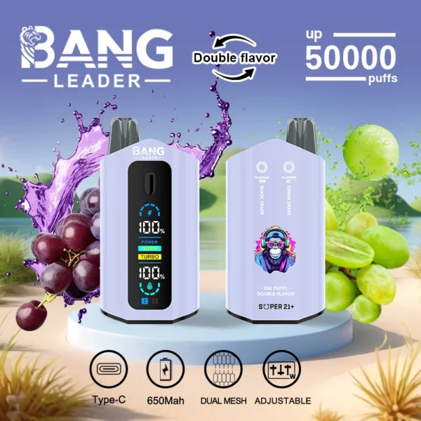 Bang Leader 50k 50000 Puffs Dual Tank Vape | Two Flavours, One Device, Less Hassle - Imagem 11