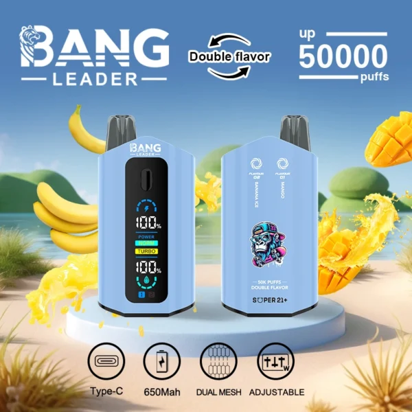Bang Leader 50k 50000 Puffs Dual Tank Vape | Two Flavours, One Device, Less Hassle - Imagem 10