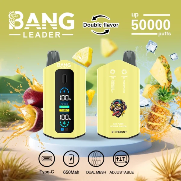 Bang Leader 50k 50000 Puffs Dual Tank Vape | Dois sabores, um dispositivo, menos complicações
