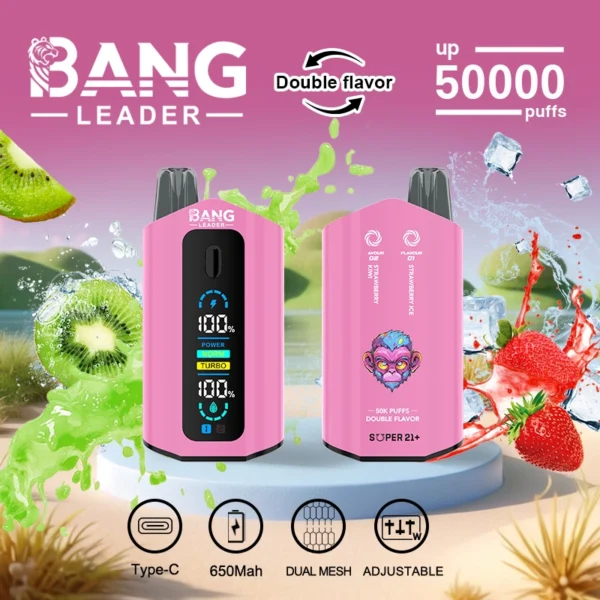 Bang Leader 50k 50000 Puffs Dual Tank Vape | Two Flavours, One Device, Less Hassle - Imagem 9