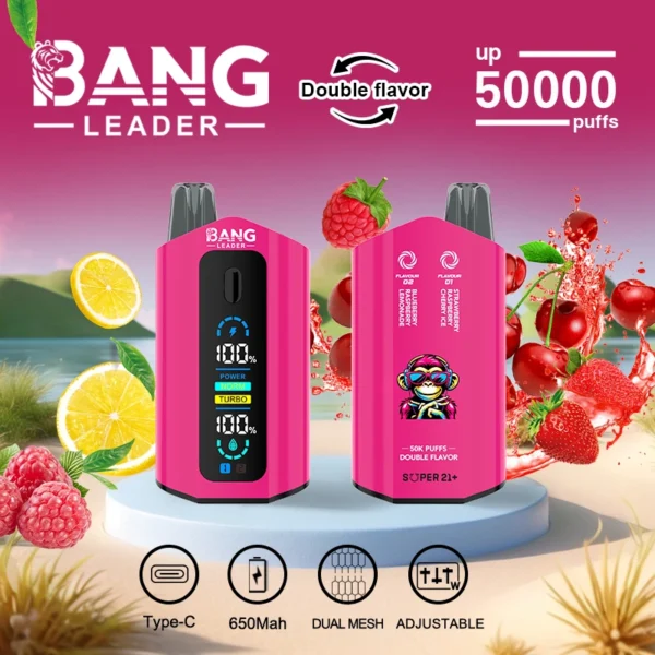 Bang Leader 50k 50000 Puffs Dual Tank Vape | Two Flavours, One Device, Less Hassle - Imagem 8