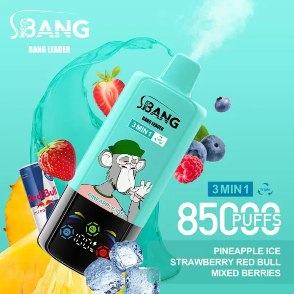 Bang Leader 85k 85000 Puffs Triple Flavor Vape | Three Flavours, One Device, Less Hassle - Image 11