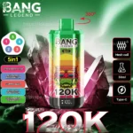 Bang Legend 120K Vape 5-in-1 Flavors 120,000 Puffs Disposable Vape Independent Mesh Coils EU Warehouse Shipping