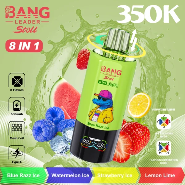 BANG 350K 350000 tiri 8 in 1 Mesh Coil Vape usa e getta | Otto gusti in un unico dispositivo