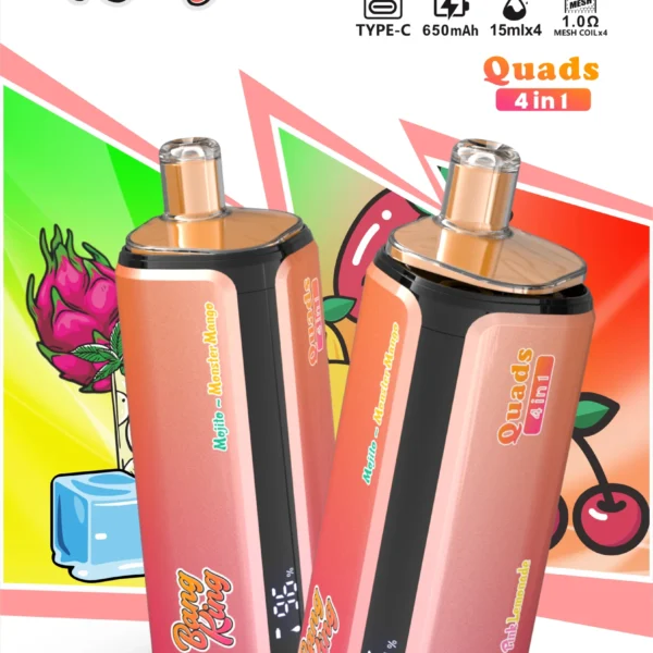 BANG King 250K 250000 tiri 4 in 1 Mesh Coil Vape usa e getta | Quattro gusti, un dispositivo che dura davvero